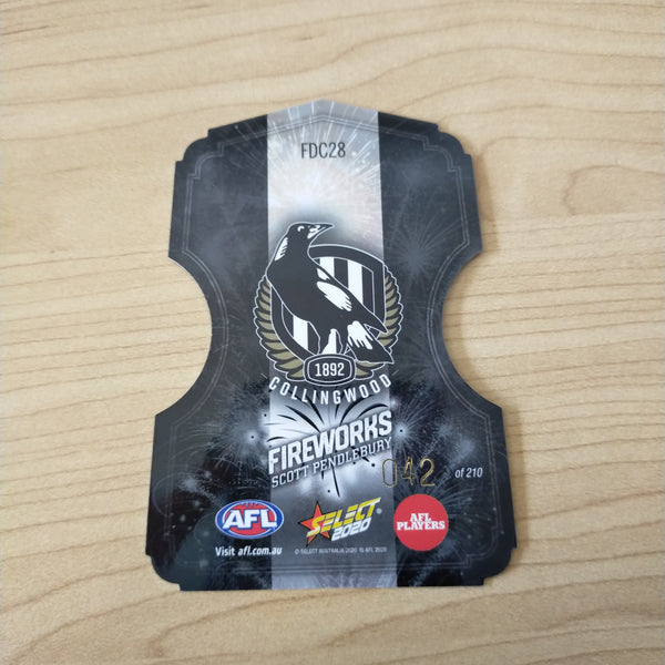 2020 Select Footy Stars Fireworks Scott Pendlebury Collingwood No. 042/210