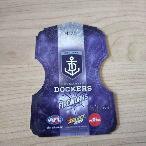 2020 Select Footy Stars Fireworks Rory Lobb Fremantle No. 163/210