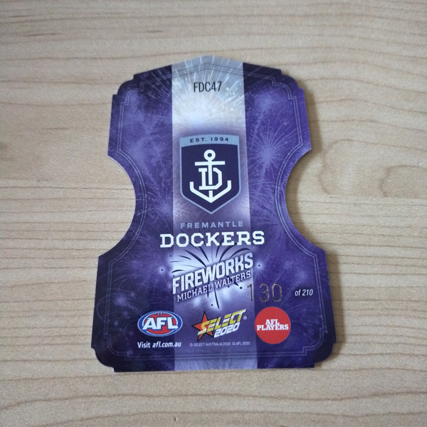 2020 Select Footy Stars Fireworks Michael Walters Fremantle No. 130/210