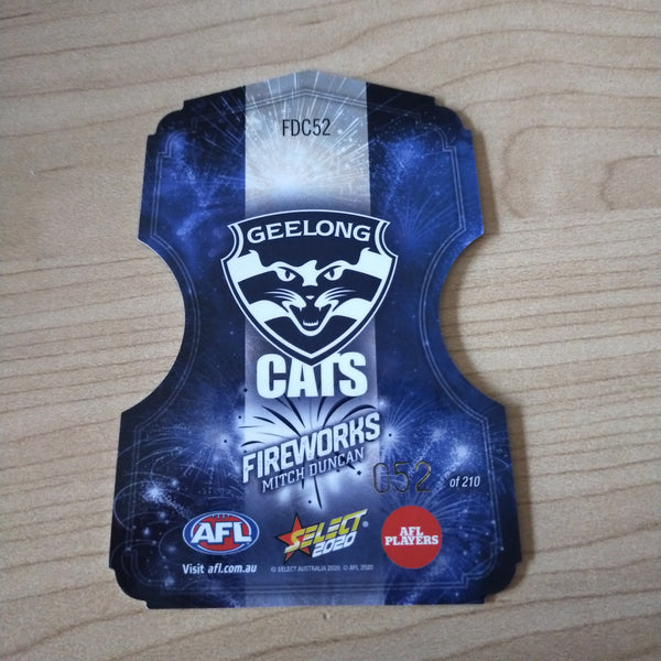 2020 Select Footy Stars Fireworks Mitch Duncan Geelong No. 052/210