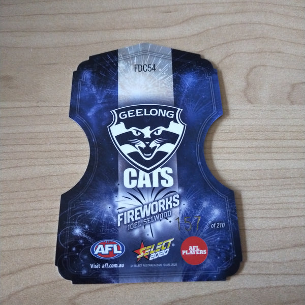 2020 Select Footy Stars Fireworks Joel Selwood Geelong No. 157/210