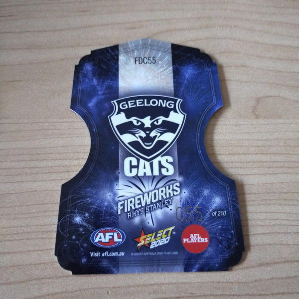 2020 Select Footy Stars Fireworks Rhys Stanley Geelong No. 055/210