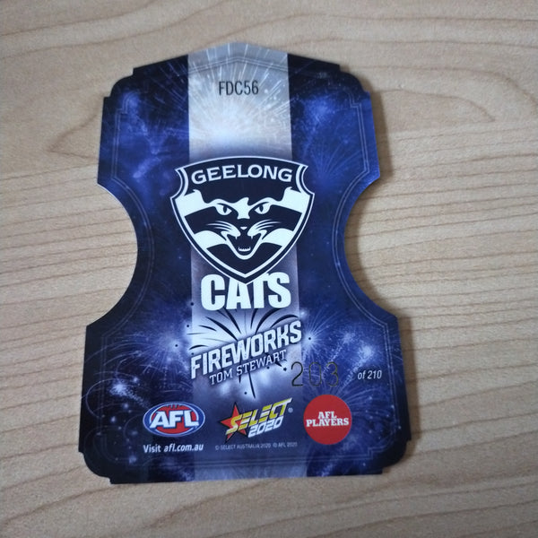 2020 Select Footy Stars Fireworks Tom Stewart Geelong No. 203/210