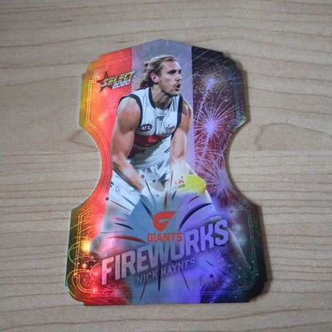 2020 Select Footy Stars Fireworks Nick Haynes GWS Giants No. 191/210