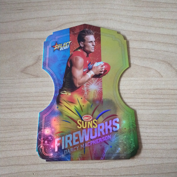 2020 Select Footy Stars Fireworks Darcy MacPherson Gold Coast Suns No. 188/210
