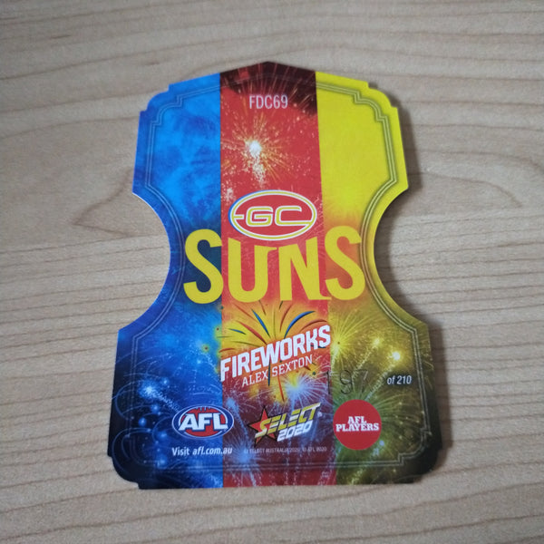 2020 Select Footy Stars Fireworks Alex Sexton Gold Coast Suns No. 197/210
