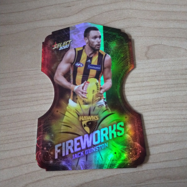 2020 Select Footy Stars Fireworks Jack Gunston Hawthorn No. 035/210