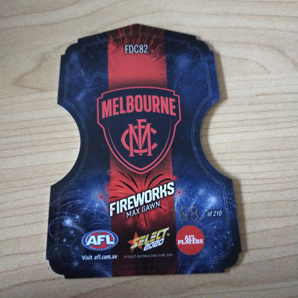 2020 Select Footy Stars Fireworks Max Gawn Melbourne No. 168/210