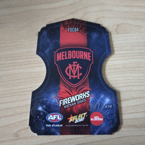2020 Select Footy Stars Fireworks Nathan Jones Melbourne No. 057/210