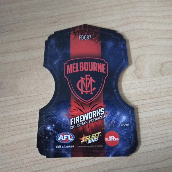 2020 Select Footy Stars Fireworks Christian Petracca Melbourne No. 097/210