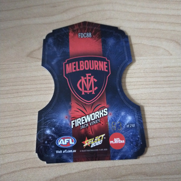 2020 Select Footy Stars Fireworks Jack Viney Melbourne No. 183/210
