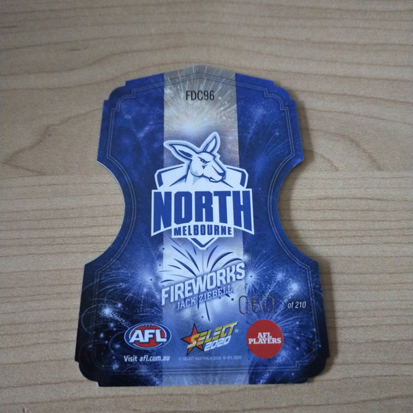 2020 Select Footy Stars Fireworks Jack Ziebell North Melbourne No. 060/210