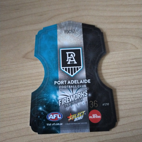 2020 Select Footy Stars Fireworks Travis Boak Port Adelaide No. 136/210