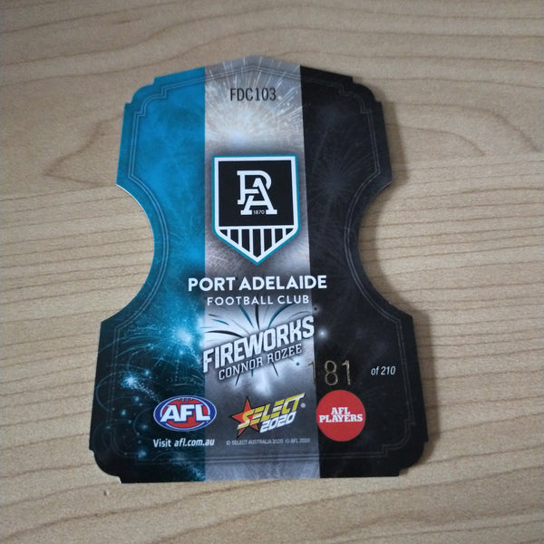 2020 Select Footy Stars Fireworks Connor Rozee Port Adelaide No. 181/210