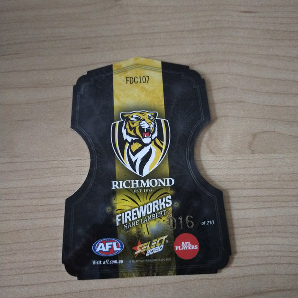2020 Select Footy Stars Fireworks Kane Lambert Richmond No. 016/210
