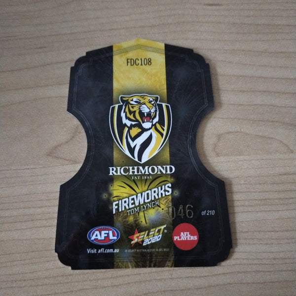 2020 Select Footy Stars Fireworks Tom Lynch Richmond No. 046/210