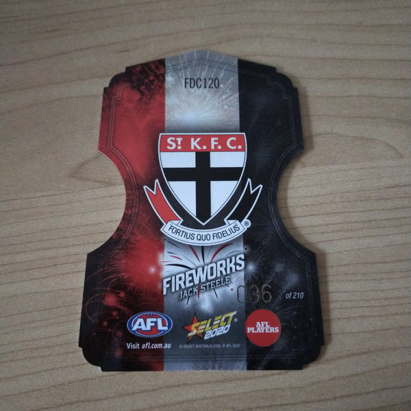 2020 Select Footy Stars Fireworks Jack Steele St Kilda No. 036/210