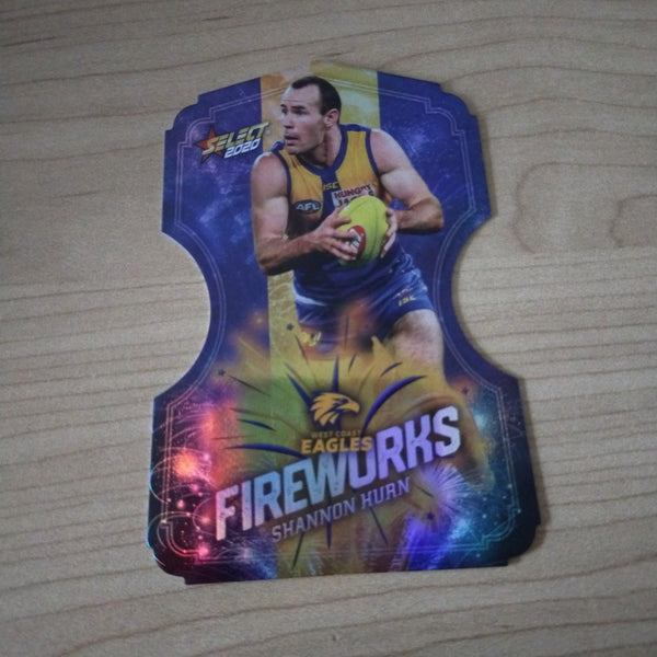 2020 Select Footy Stars Fireworks Shannon Hurn West Coast No. 021/210