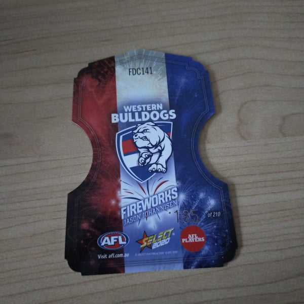2020 Select Footy Stars Fireworks Jason Johannisen Western Bulldogs No. 185/210