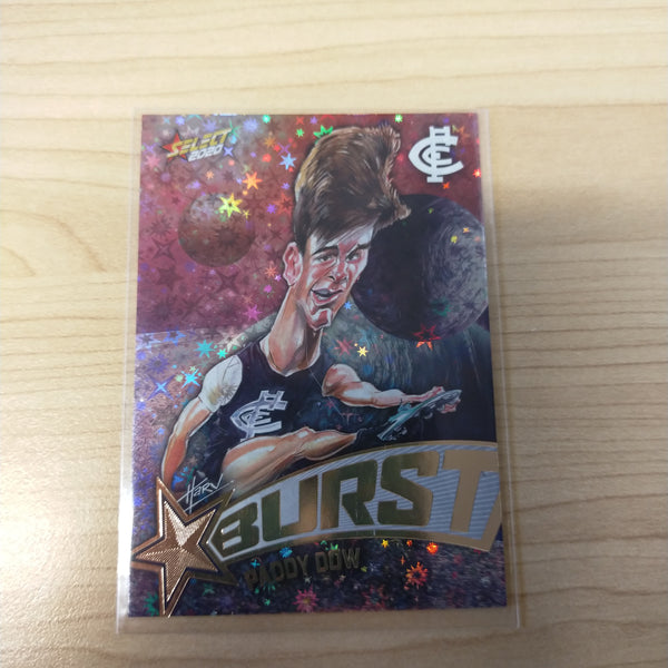 2020 Select Footy Stars Galactic Starburst Carlton Paddy Dow No. 087/210
