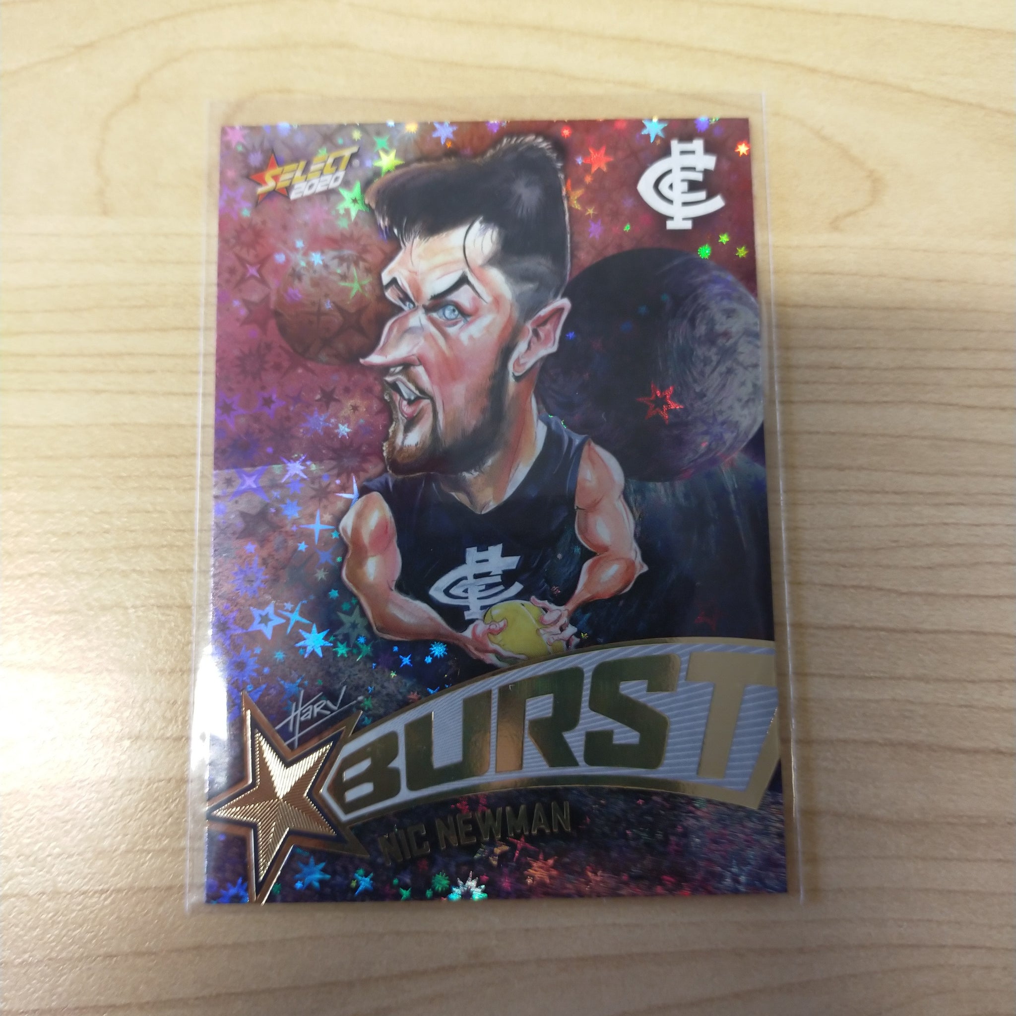 2020 Select Footy Stars Galactic Starburst Carlton Nic Newman No. 063/210