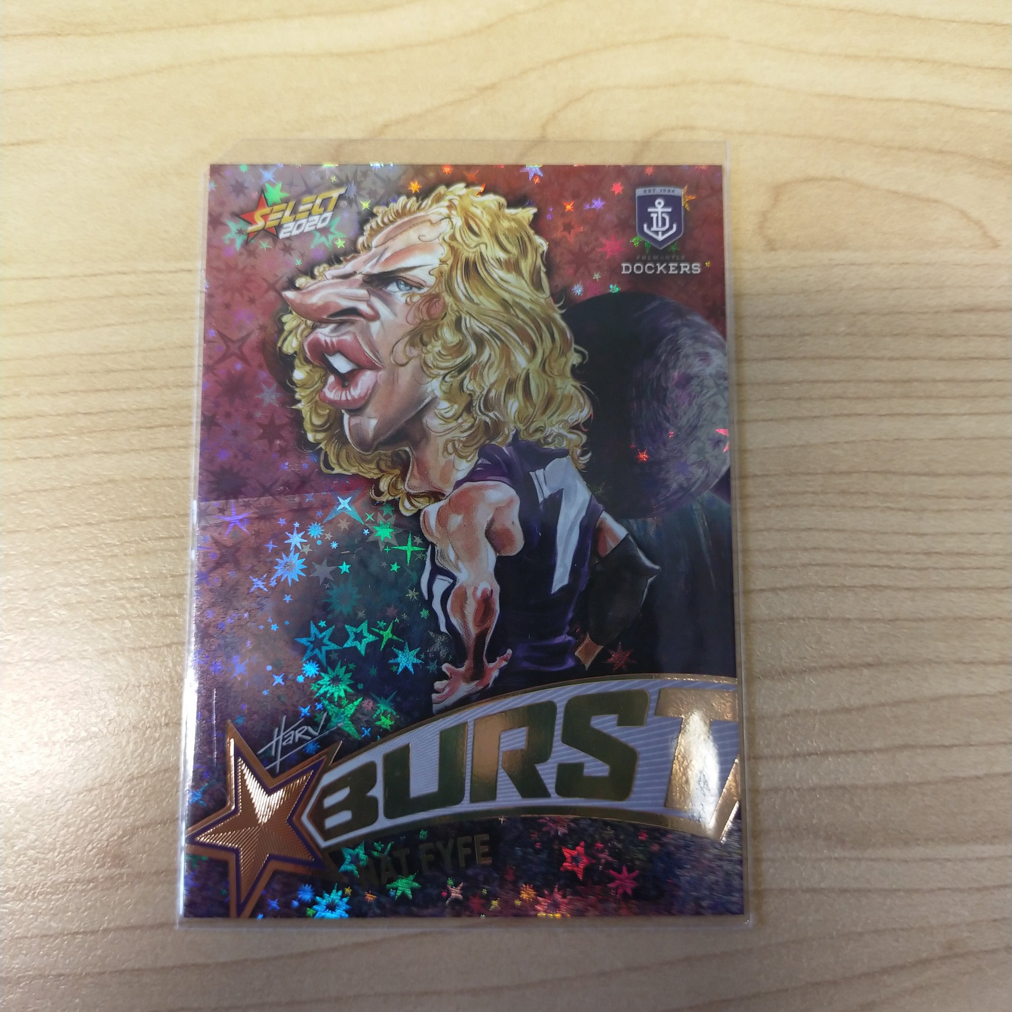 2020 Select Footy Stars Galactic Starburst Fremantle Nat Fyfe No. 157/210