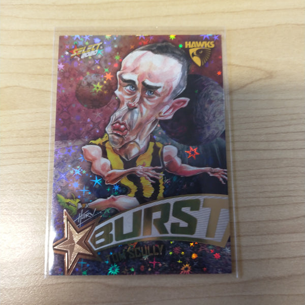 2020 Select Footy Stars Galactic Starburst Hawthorn Tom Scully No. 038/210