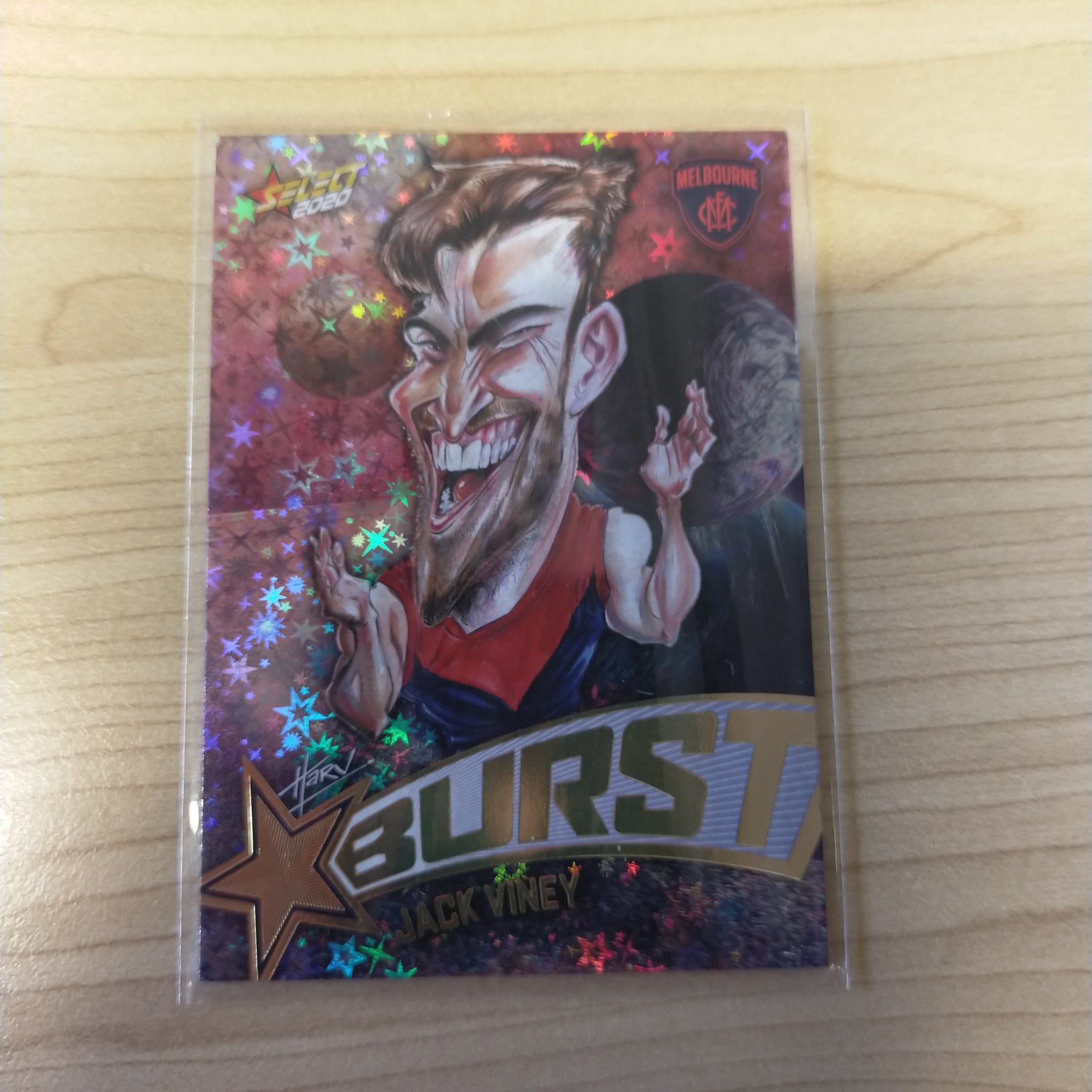 2020 Select Footy Stars Galactic Starburst Melbourne Jack Viney No. 166/210