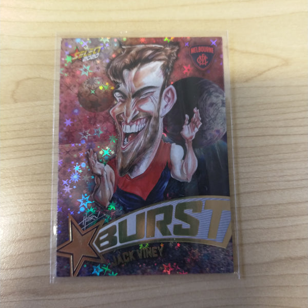 2020 Select Footy Stars Galactic Starburst Melbourne Jack Viney No. 166/210