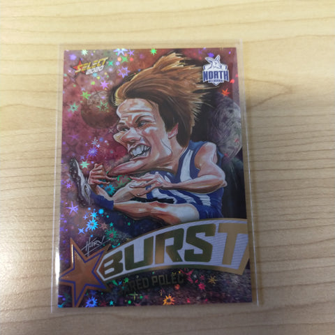 2020 Select Footy Stars Galactic Starburst North Melbourne Jared Polec No. 140/210