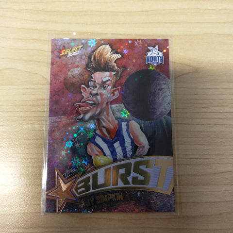 2020 Select Footy Stars Galactic Starburst North Melbourne Jy Simpkin No. 036/210