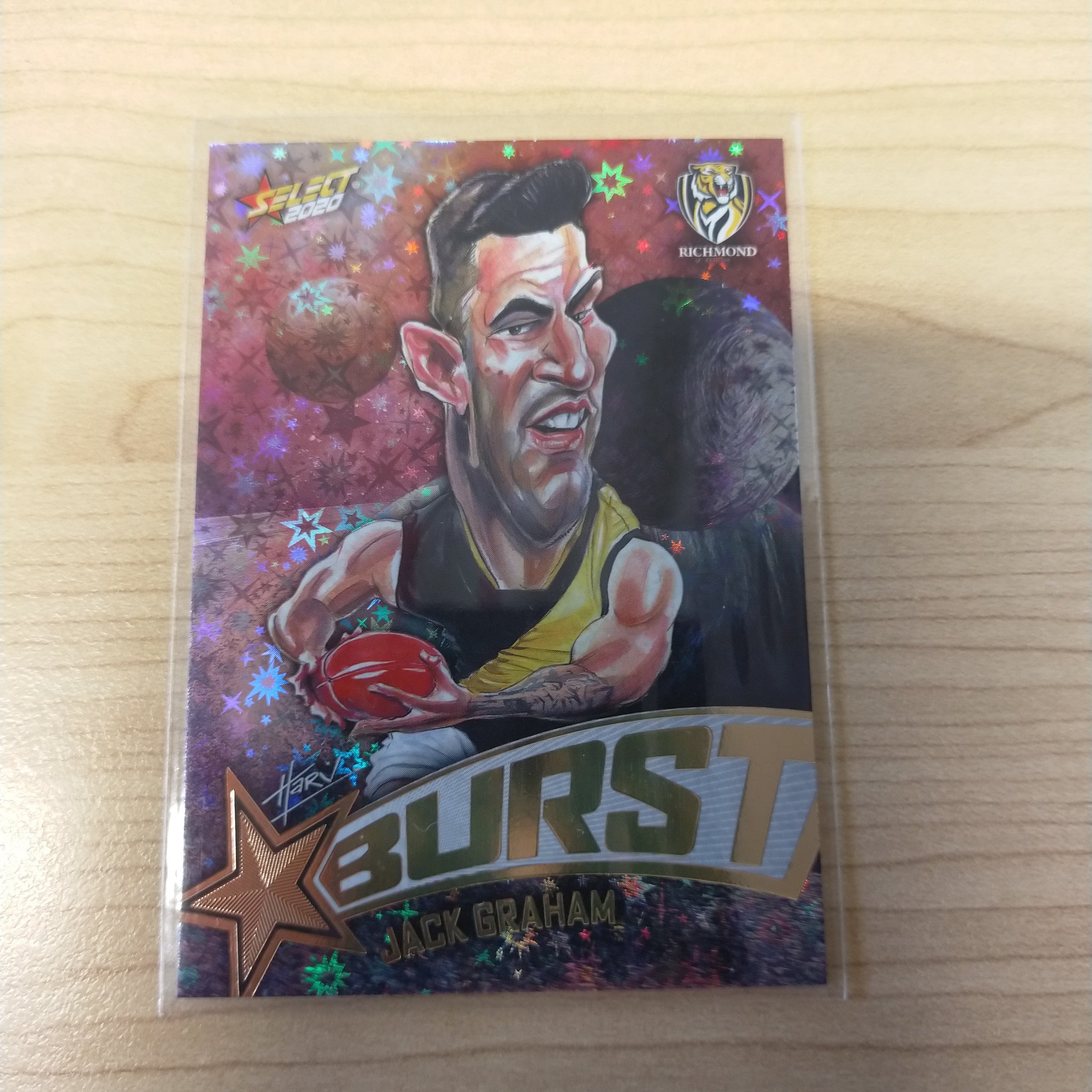 2020 Select Footy Stars Galactic Starburst Richmond Jack Graham No. 106/210