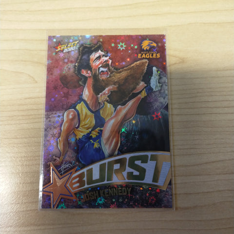 2020 Select Footy Stars Galactic Starburst West Coast Josh Kennedy No. 108/210