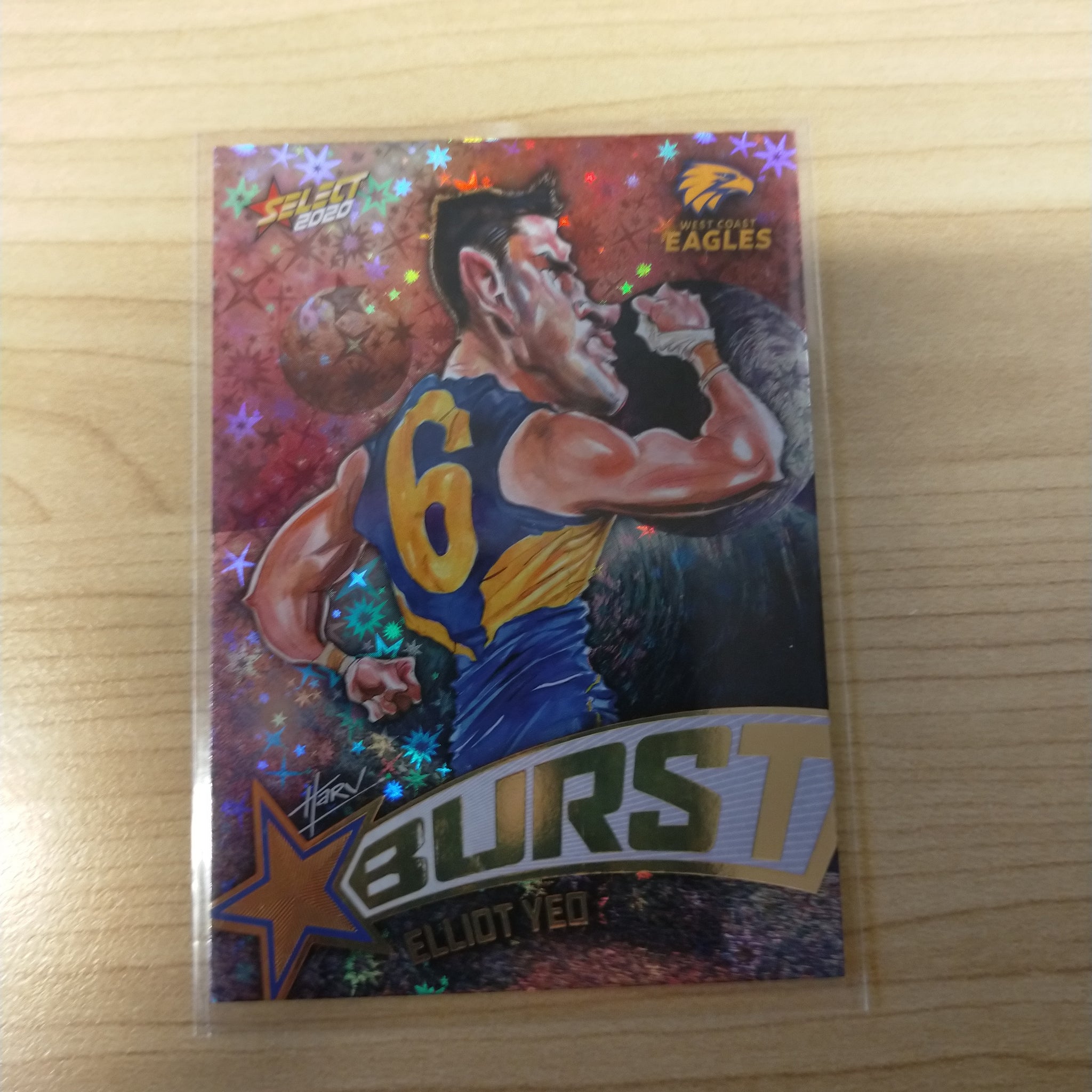 2020 Select Footy Stars Galactic Starburst West Coast Elliot Yeo No. 033/210