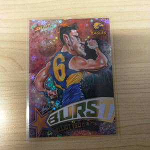 2020 Select Footy Stars Galactic Starburst West Coast Elliot Yeo No. 033/210