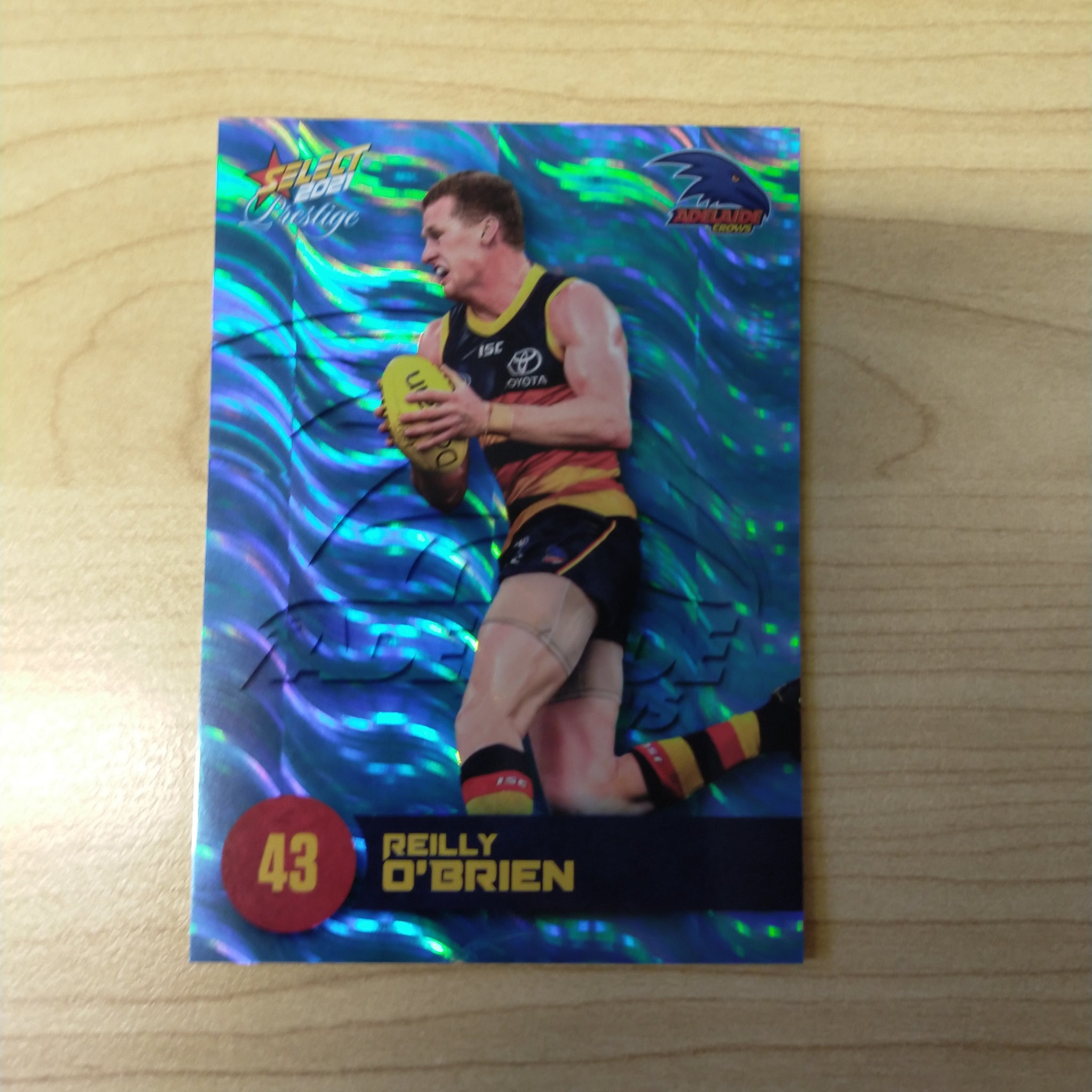 2021 AFL Select Prestige Blue Parallel Reilly O'Brien Adelaide No.100/125
