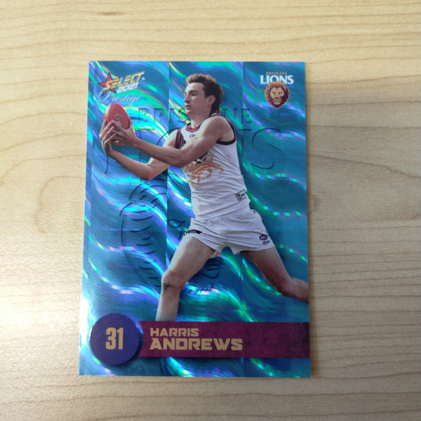 2021 AFL Select Prestige Blue Parallel Harris Andrews Brisbane No.26/125