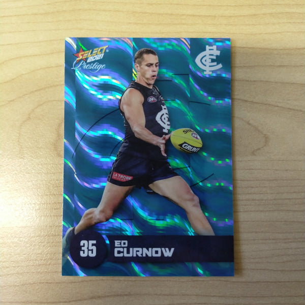 2021 AFL Select Prestige Blue Parallel Ed Curnow No.66/125