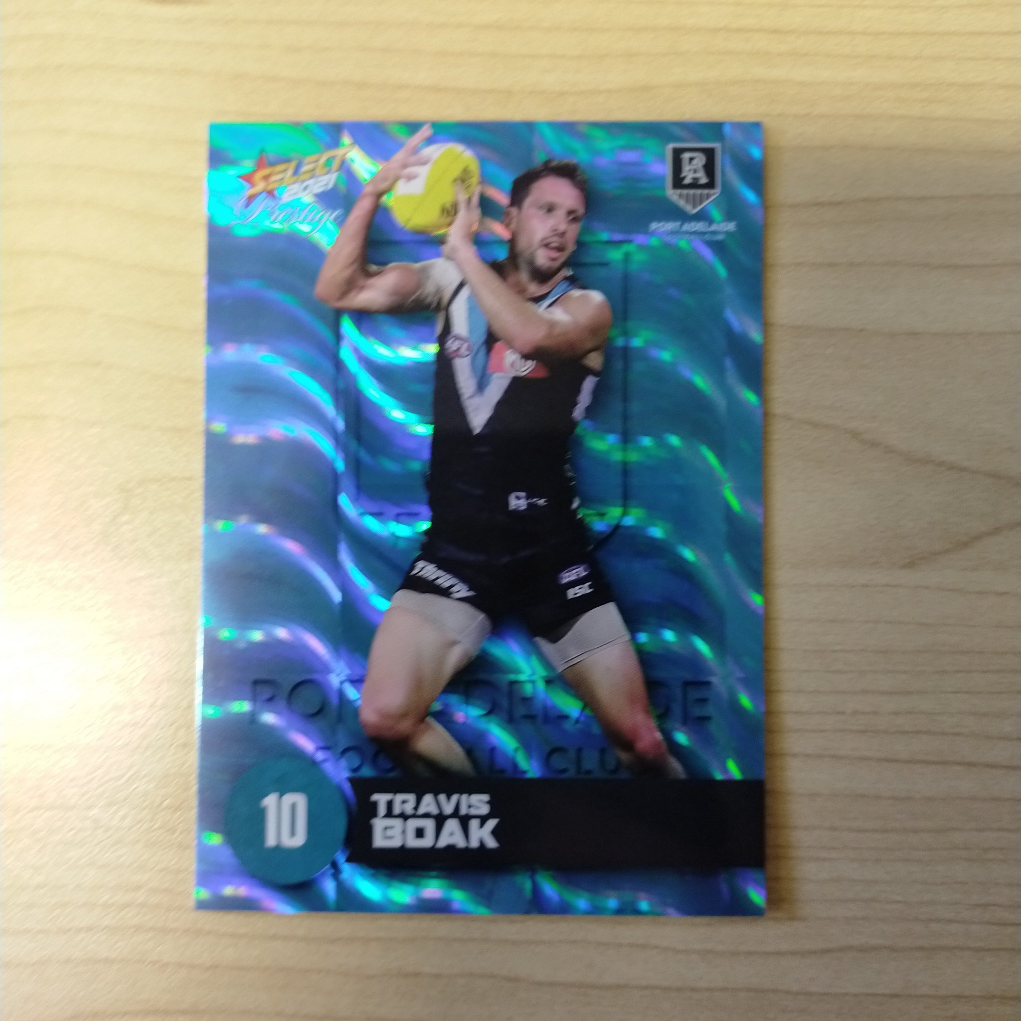 2021 AFL Select Prestige Blue Parallel Travis Boak Port Adelaide No.110/125