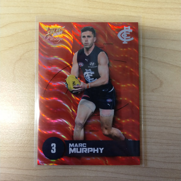 2021 AFL Select Prestige Red Parallel Marc Murphy Carlton No.165/210