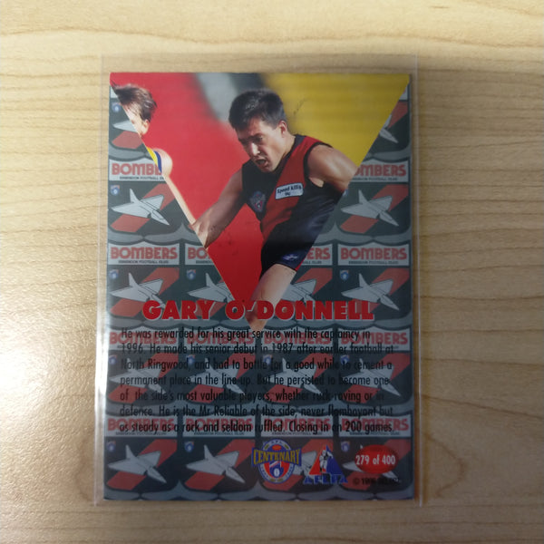 1996 Select AFL Centenary AFLPA Captain Gary O'Donnell Essendon No.279 Hand Signed Card