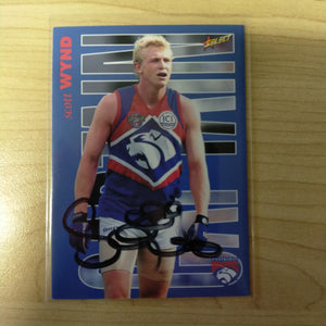1996 Select AFL Centenary AFLPA Captain Scott Wynd Western Bulldogs No.307 Hand Signed Card