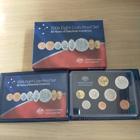 Australia 2006 Royal Australian Mint Forty Years of Decimal Currency proof set