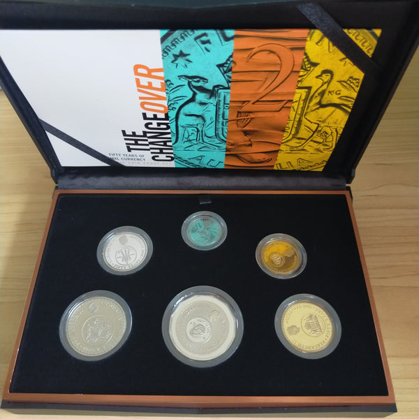 Australia 2016 Royal Australian Mint Proof Year Coin Set The Change Over 50 Years of Decimal Currency