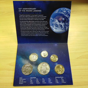 Australia 2019 Royal Australian Mint Uncirculated Year Coin Set 50th Anniversary of the Moon Landing