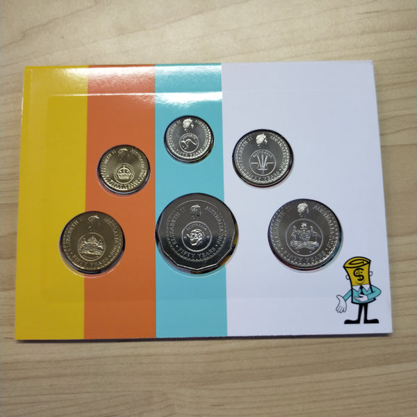 Australia 2016 Royal Australian Mint Uncirculated Year Coin Set The Change Over 50 Years of Decimal Currency