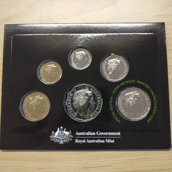 Australia 2013 Royal Australian Mint Uncirculated Year Set With special coloured 20c which is unique to this set