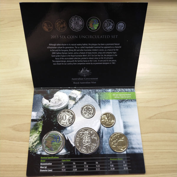 Australia 2013 Royal Australian Mint World Money Fair Berlin Exclusive Release Uncirculated Year Coin Set