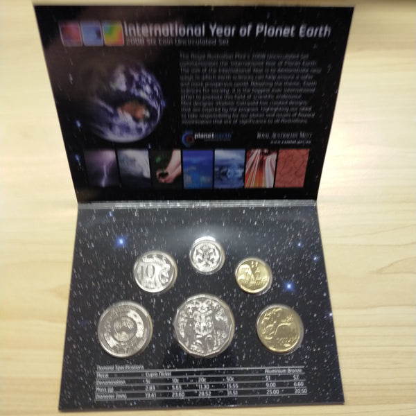 Australia 2008 Royal Australian Mint World Money Fair Berlin Overprint Uncirculated Year Coin Set