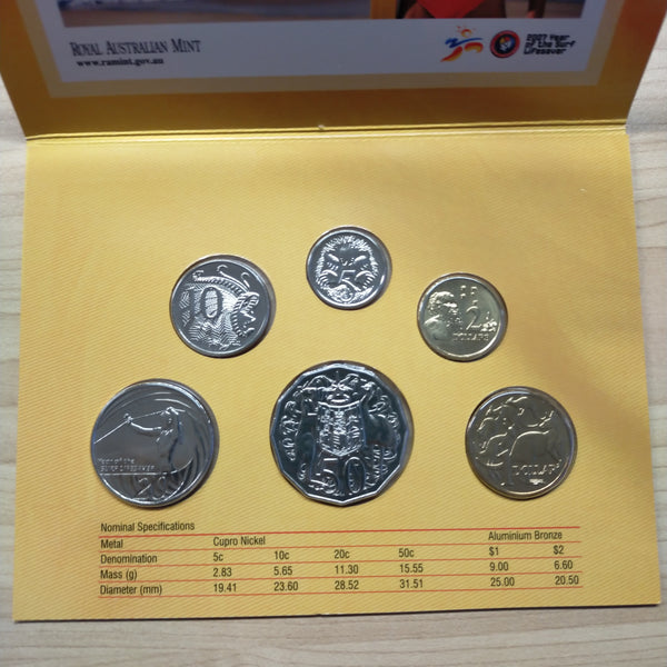 Australia 2007 Royal Australian Mint World Money Fair Berlin Overprint Uncirculated Year Coin Set